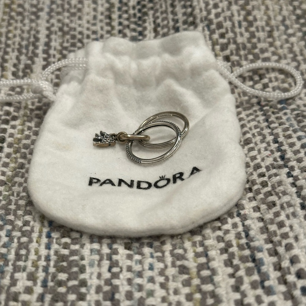 Pandora Silver  Intertwined Rings